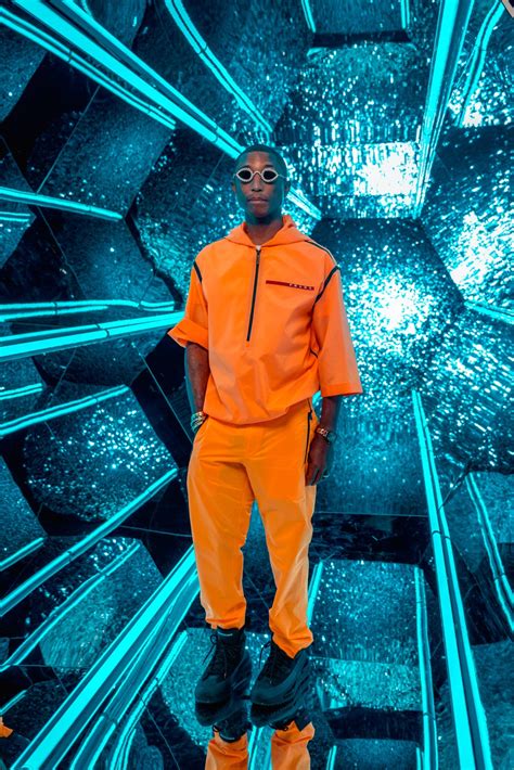 pharrell prada|Pharrell Gets Decked Out in Prada for Calvin Harris’ Colorful ‘Stay .